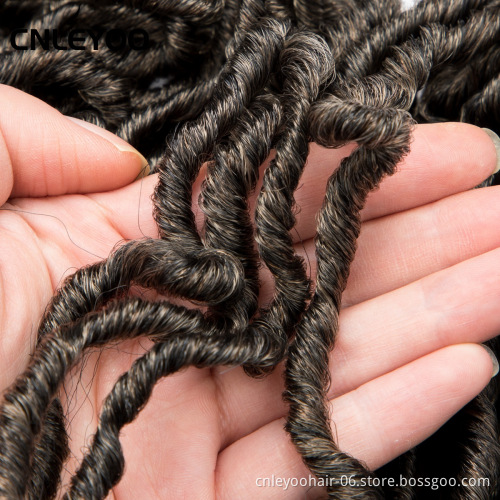 New artificial lock structure 10 inch low temperature fiber artificial gradient crochet hair braid